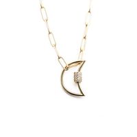 Collier Lune Zircon Hip-hop sku image 4