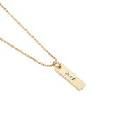 Fashionable English Letter Pendant Necklace sku image 9