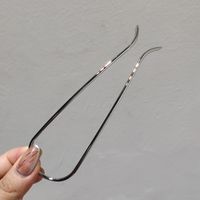 Simple U-shaped Metal Hairpin sku image 2