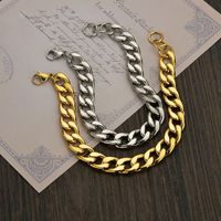 Korea Fashion Chain Gold Hip Hop Trend Bracelet main image 1
