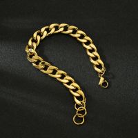 Korea Fashion Chain Gold Hip Hop Trend Bracelet main image 5