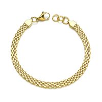 Trendy 6mm Square Simple Wild Thick Chain Bracelet main image 6