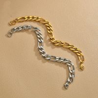 New Punk Simple Chain Trendy Stainless Steel Bracelet main image 1