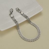 Trendy 6mm Square Simple Wild Thick Chain Bracelet sku image 1