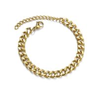 Fashion 667 Stainless Steel Stainless Steel No Inlaid 18K Gold Plated Unisex Bracelets sku image 10
