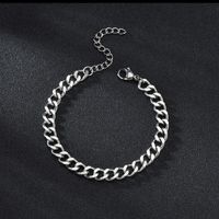 Fashion 667 Stainless Steel Stainless Steel No Inlaid 18K Gold Plated Unisex Bracelets sku image 4