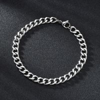 Fashion 667 Stainless Steel Stainless Steel No Inlaid 18K Gold Plated Unisex Bracelets sku image 5