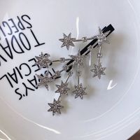 Metal Rhinestone Silver Fashion Hair Clip sku image 2