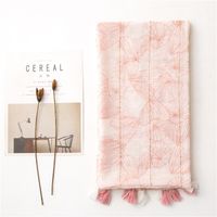 Pink Sequins Long Tassel Scarf main image 3