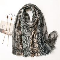 Korean Wild Color Neon Leopard Print Scarf sku image 1