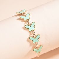 Korean Green Butterfly Bracelet main image 6