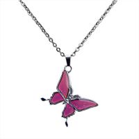 Fashion Butterfly Temperature Change Color Stainless Steel Necklace main image 1