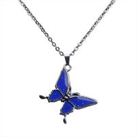 Fashion Butterfly Temperature Change Color Stainless Steel Necklace main image 6