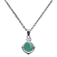 Fashion Anchor Pendant Color Changing Stainless Steel Necklace main image 4
