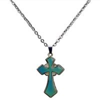 Collier En Acier Inoxydable Avec Pendentif Croix Avec Capteur De Température main image 4