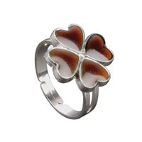 Fashion Classic Four-leaf Petals Flowers Ring main image 6