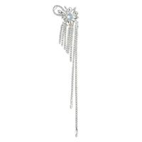 Long Flashing Diamond Tassel Chain Earrings main image 6