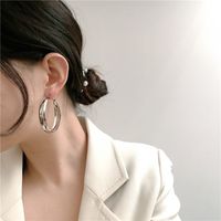 Retro Large Circle Fashionable Earrings main image 4