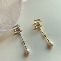 Metal Pearl Pendant Ear Bone Clip main image 4