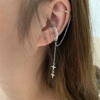 Diamond Star Tassel Ear Bone Clip main image 3