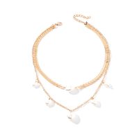 Fashion Cute Double-layer Simple Heart Pearl Necklace main image 6