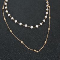 Collier De Perles En Alliage Géométrique Rétro Simple main image 4