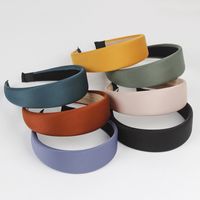 Simple Pure Color Cloth-covered Headband main image 1