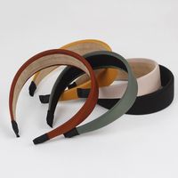 Simple Pure Color Cloth-covered Headband main image 6