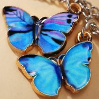 Butterfly Creative Gradient Color Necklace Bracelet main image 3