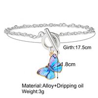 Butterfly Creative Gradient Color Necklace Bracelet main image 5