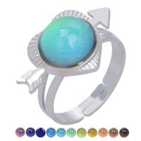 Fashion Charm Retro Gemstone Color Changing Ring sku image 5