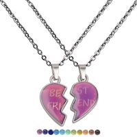 Angel Wings Color Changing Stainless Steel Necklace sku image 1