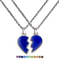 Angel Wings Color Changing Stainless Steel Necklace sku image 2