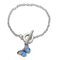 Butterfly Creative Gradient Color Necklace Bracelet sku image 4