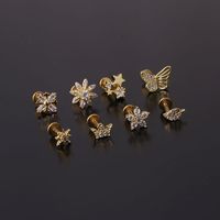 New Fashion Micro-inlaid Zircon Earrings main image 6