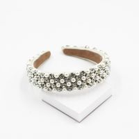 Baroque Diamond-studded Pearl Exquisite Headband main image 2