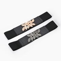 Creative Fashion Metal Leaf Elastic Waist main image 1