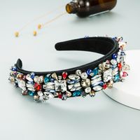 Fashion Glass Diamond Crystal Headband main image 3