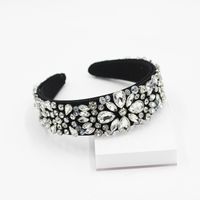 Fashion Baroque Diamond-studded Broad-brimmed Headband sku image 1