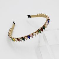Fashion Baroque Oval Diamonds Headband sku image 5
