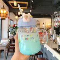 Cute Fashion Glass Water Cup sku image 5