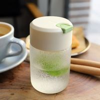 Portable Cute Creative Frosted Glass Water Cup sku image 1