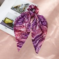 Retro Silk Chiffon Tie-dye Hair Scrunchies sku image 3