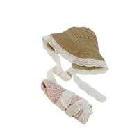 Children's Lace Strap Straw Hat main image 3