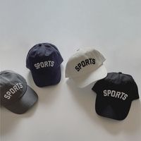 Children's Casual Solid Color Alphabet Baseball Cap main image 1