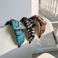 Fashion Printing Big Bow Wide-sided Headband main image 3