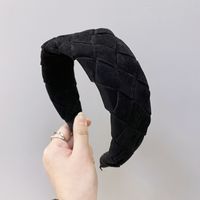 Flannel Woven Wide-brimmed Headband sku image 1
