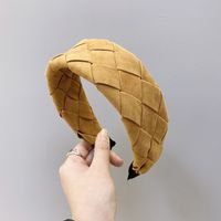 Flannel Woven Wide-brimmed Headband sku image 2