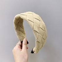 Flannel Woven Wide-brimmed Headband sku image 3