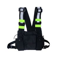 Trendy Vest Chest Bag Reflective Function Bag Walkie-talkie Tactical Hip-hop Multi-pocket Vest Bag main image 3